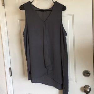 Apt. 9 smoky grey asymmetrical tank XL